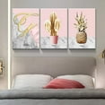 thumbnail image 4 of FCCUYE - 3 Panel Canvas Wall Art Plants and Bird Painting Artwork for Living Room Modern Home Decor Stretched and d Ready to Hang - 24"x32"x3 Piece Wall Decor, 4 of 7