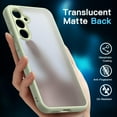 thumbnail image 4 of JETech 3 in 1 Matte Case for Samsung Galaxy S23 FE 6.4-Inch with 2-Pack Tempered Glass Screen Protector, Translucent Frosted Shockproof Phone Cover with Camera Protection (Lime), 4 of 7