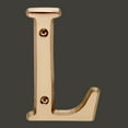 thumbnail image 2 of Letter "L" House Letters Solid Bright Brass 4" | Renovator's Supply, 2 of 2