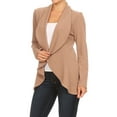 thumbnail image 5 of Moa Collection Women's Casual Solid Long Sleeve Loose Fit Open Blazer Jacket, 5 of 7