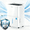 White, variant on Waykar 7000 Sq. Ft. 150 Pint Dehumidifier with Built-in Pump for Home, No Daily Tank Emptying, Dehumidifier with Continuous Drain for Room & Basement, Auto Defrost, 50 Pint DOE Energy Star