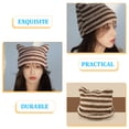thumbnail image 6 of COMPUKAS Women's Trendy Coffee Beanie Hat 1-Pack Acrylic Fiber Warm Windproof Winter Cap, 6 of 8