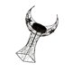 thumbnail image 4 of Candelabro de torre en forma de media luna para decoración de bodas y salas de estar. negro, 4 of 9