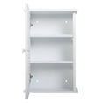 thumbnail image 5 of Topcobe Premium White Wall Cabinet for Indoor Use, Air Circulation, Concealed Hinges, Narrow Corner Fit, White, 5 of 14