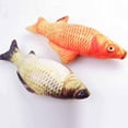 thumbnail image 3 of Forme de Poisson Réaliste Chat Peluche Poisson Animal Jouant Chaton Teaser Peluche Simulation Poisson Interactif Cataire Jouet, 3 of 8
