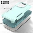 thumbnail image 3 of Allytechgroup Compatible for Apple iPhone 16 Pro Max, Rugged Shockproof Military Grade Protection Dual Layers Hard PC TPU Phone Case for iPhone 16 Pro Max, Mint, 3 of 5