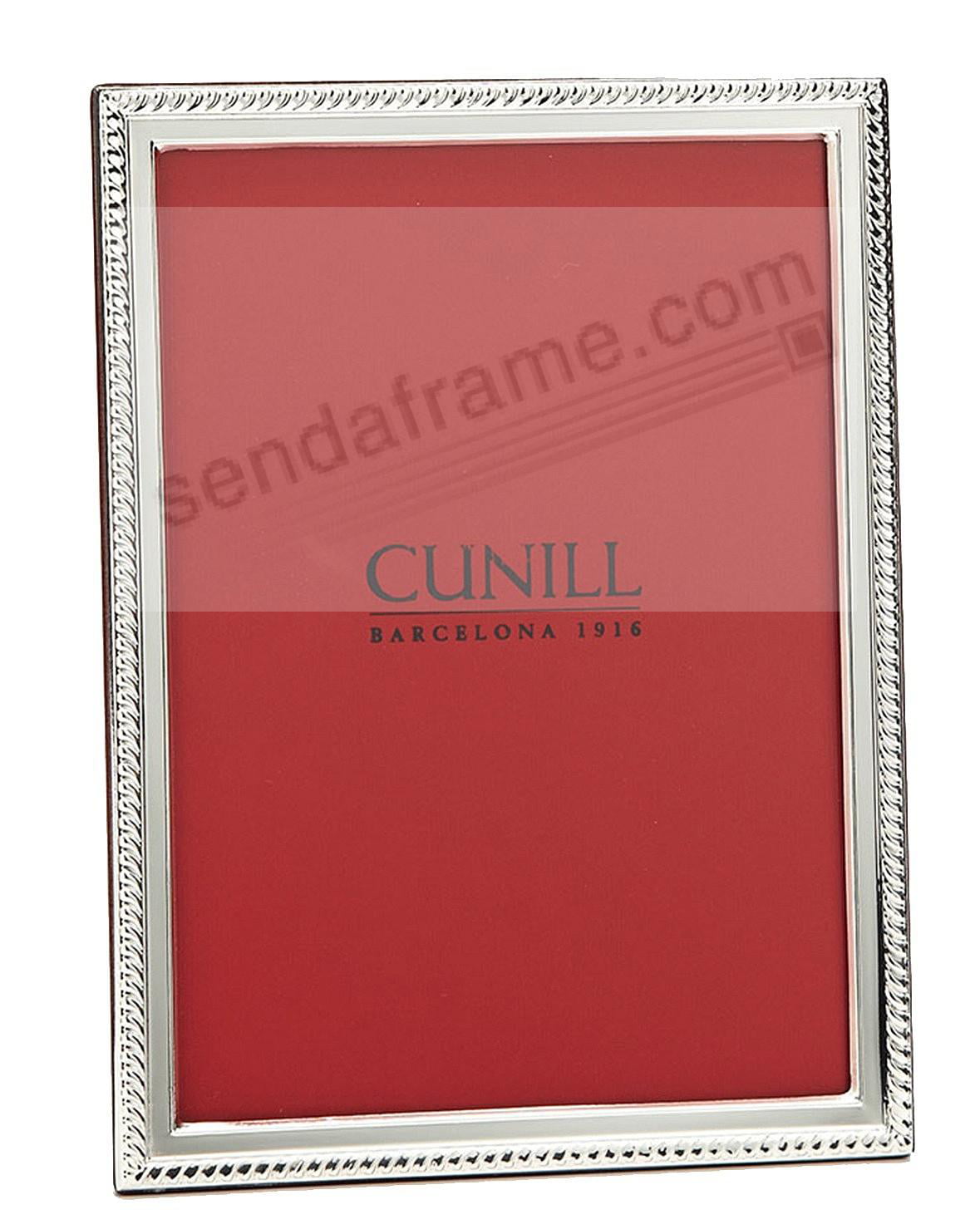 Cunill Sterling Silver Slim Beaded 8X10 Picture Frame 