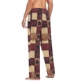 thumbnail image 3 of FORMRS Mens Pajama Pants with Pockets Cotton Sleepwear Lounge Bottoms Sizes S-2XL, Star Spangled Squares, 3 of 7