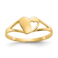 thumbnail image 1 of 14k Yellow Gold Heart Baby Ring, 1 of 9