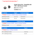 thumbnail image 2 of Oxygen Sensor Nut - Compatible with 1998 - 2004 Nissan Frontier 1999 2000 2001 2002 2003, 2 of 2