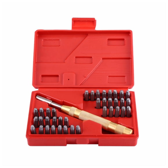 Speravity Perforadoras automáticas resistentes al desgaste para letras, estampado a prueba de herrumbre, herramientas de impresión de cobre, Herramientas y ferretería