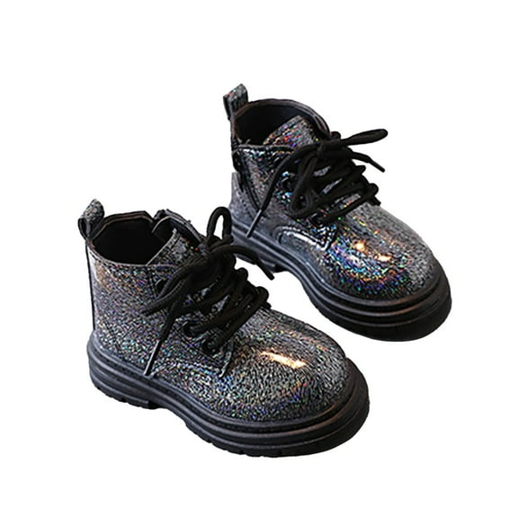 Zshosam Kids Cowgirl Boots Girls Cowgirl Cowboy Ankle Western Boots Side Zipper Riding Shoes Little Kid/Big Kid Size 12,(Black Little Kids 12)