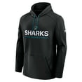 thumbnail image 5 of Men's Fanatics Black San Jose Sharks Authentic Pro Rink Hoodie, 5 of 6