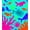 Cyan, Pattern 4, variant on ODIKA 2x3 Machine Washable Non-Slip Area Rug, Whimsical Seahorse Waves Doormat with Coral Reef Fantasy Design High Traffic Rug, Pink, 707014