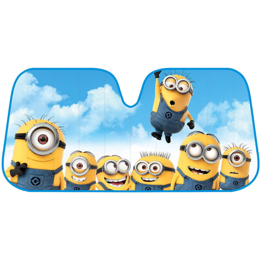 1 Unit Kids Sunshade For Car Universal Pictures Official Despicable Me Minions Sunshade 