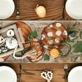 thumbnail image 4 of Sm:)e Polka Dot Pumpkin Fall Table Runner 13x90 Inch,Seasonal Autumn Holiday Home Kitchen Dining Decorations, 4 of 7