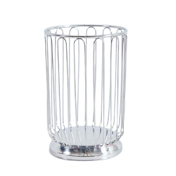 Stainless Steel Fruit Basket Citrus Wire Mesh Basket Home Storage Decor Circular