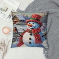 thumbnail image 2 of Nawypu  Christmas Snowman Pillow Covers  Set of  Winter Decorative Throw Pillow Covers Xmas Snowflake Cushion Covers for Sofa Couch Home Decor, 2 of 5