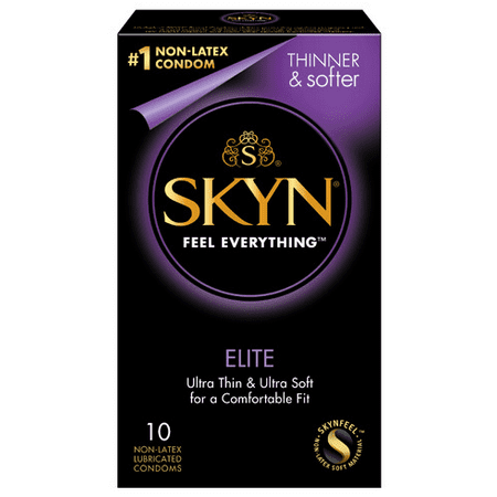 LifeStyles Skyn Elite Lubricated Non Latex Condoms - 10 (The Best Non Latex Condoms)