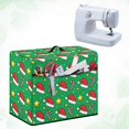 thumbnail image 4 of HELLHERO Christmas Icon Pattern Sewing Machine Dust Cover with Tote Handle and Pocket Dustproof Zipper Pouch Lightweight Fits Most Sewing Machines, 4 of 8