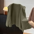 thumbnail image 3 of ShomPort Fleece Jackets for Womens Lightweight Raglan Sleeve Mock Neck Button Up Dressy Outwear Fall Winter Warm Comfort Trendy Coats, 3 of 7
