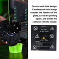 thumbnail image 4 of Cama Caliente Para Impresora 3D, Fácil De Instalar Cama Calefactora Para Impresora 3D De aleación De Aluminio Ajuste Preciso 24 V 280 W 2 Ohmios Para Reemplazo, 4 of 7