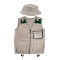 thumbnail image 4 of Kits de explorador para niños, actividades al aire libre para niños, juego de rol, juegos de aventuras al aire libre, conjunto de chaleco y sombrero, 4 of 8