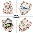 thumbnail image 5 of FORMRS Mini Backpack Purse for Women Travel Daypack Casual Shoulder Bag, Red Cherry, 5 of 7