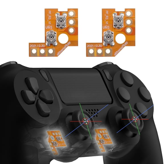 eXtremeRate Drifix Thumbsticks Drift Fix Repair Kit for PS4 Slim Pro Controller (JDM-040/050/055), Custom Analog Stick Joystick Regulator Circuit Board for PS4 Slim Pro Controller