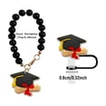 thumbnail image 2 of Oferta por tiempo limitado!Colgante del sombrero de soltero de los regalos de la decoración del partido de la temporada de graduación, cadena de la perla del casquillo de la paja del silicón, 2 of 2
