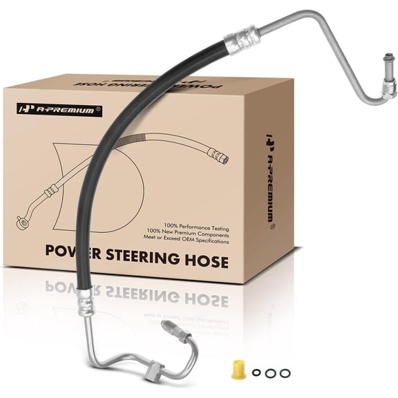 A-Premium Power Steering Pressure Hose Line Assembly Compatible with Jeep Wrangler SE, TJ SE, 1997 1998 1999 2000 2001 2002, 2.5L, with O-ring, Pump to Rack/Gear