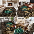 thumbnail image 5 of Large Area Rugs for Living Room Bedroom, Vintage Rooster 6'x9' Rug Washable Carpet Runner Indoor Outdoor, Farmhouse Elegant Retro Animals Non Slip Floor Mats Rug for Kitchen, Playroom, 5 of 8