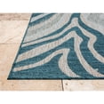 thumbnail image 5 of Allstar Rugs  Abstract Themed Polypropylene Outdoor Rug 5' 0" x 6' 11" - Aqua, 5 of 5