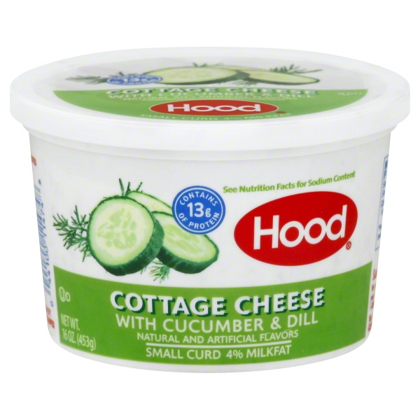 Hood 4 Milkfat Small Curd Cucumber Dill Cottage Cheese 16 Oz