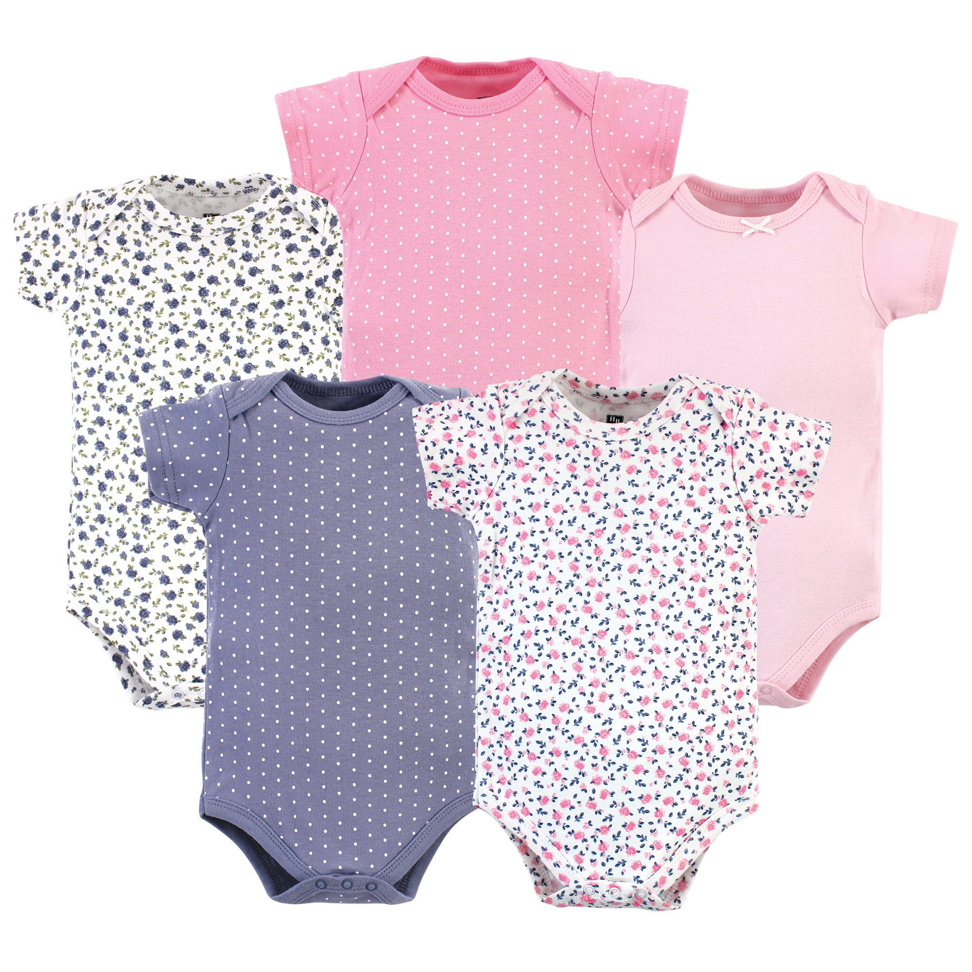 Hudson Baby Baby Girls Cotton Bodysuits
