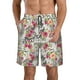 thumbnail image 1 of Fotbe Roses Mixed Zebra Trajes de Baño Estampados para Hombre, Shorts de Verano de Secado Rápido, Ropa de Playa, Bañadores-Medium, 1 of 6
