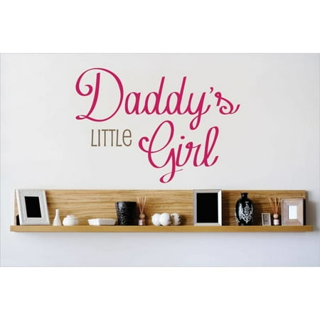 design with vinyl daddy's little girl wall decal - walmart