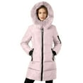 thumbnail image 4 of Jackets for Women Women's Winter Down Jacket With Hood Waist And To Overcome Outer Long Sleeve Long Coats, 4 of 10