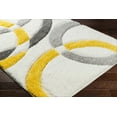 thumbnail image 3 of Mark&Day Area Rugs, 5x7 Sanders Modern Shag Saffron/Medium Gray Area Rug, Yellow Grey Ivory Carpet for Living Room, Bedroom or Kitchen (5'3" x 7'), 3 of 6