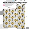 thumbnail image 5 of Sunflower and Bucket White Pattern Teens Toddler Nap Mat with Pillow, Sleeping Mat Bag for Preschool Daycare 59"x22", 5 of 6