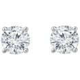 thumbnail image 3 of Unique Moments 2 Carat Lab Grown Round Diamond Stud Earrings 14K White Gold Screw Backs, 3 of 6