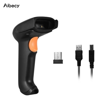 Aibecy Handheld Barcode Scanner USB 2.4G Wireless 1D 2D QR Code Scanner Reader CMOS Image Office Electronic Scanning (The Best Qr Code Reader)