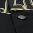 thumbnail image 5 of Men's Mitchell & Ness Olive/Black Memphis Grizzlies Clutch Satin Raglan Full-Snap Jacket, 5 of 5