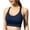 Blue, variant on Darzheoy Sports Bras for Women Yoga Solid Sleeveless Cold Shoulder Casual Tanks Blouse Tops Intimates Women Bras 80B/80C/80D/85A/85B