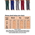 thumbnail image 2 of Men's Comfy Pajama Buffalo Plaid Lounge Pants Woven PJ Bottoms Elastic Waist Trousers Pockets and Drawstring Jersey Trousers, 2 of 4