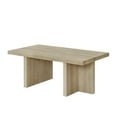 thumbnail image 5 of Roundhill Furniture Mchome 3-Piece Coffee Table Set, Coffee Table and Two End Tables, Oak Finish, 5 of 14