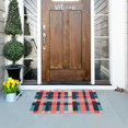 thumbnail image 5 of Yayeee Doormat for Indoor Entrance 32" x 20" Non Slippery Floor Rug, Red Teal Stripes, 5 of 8