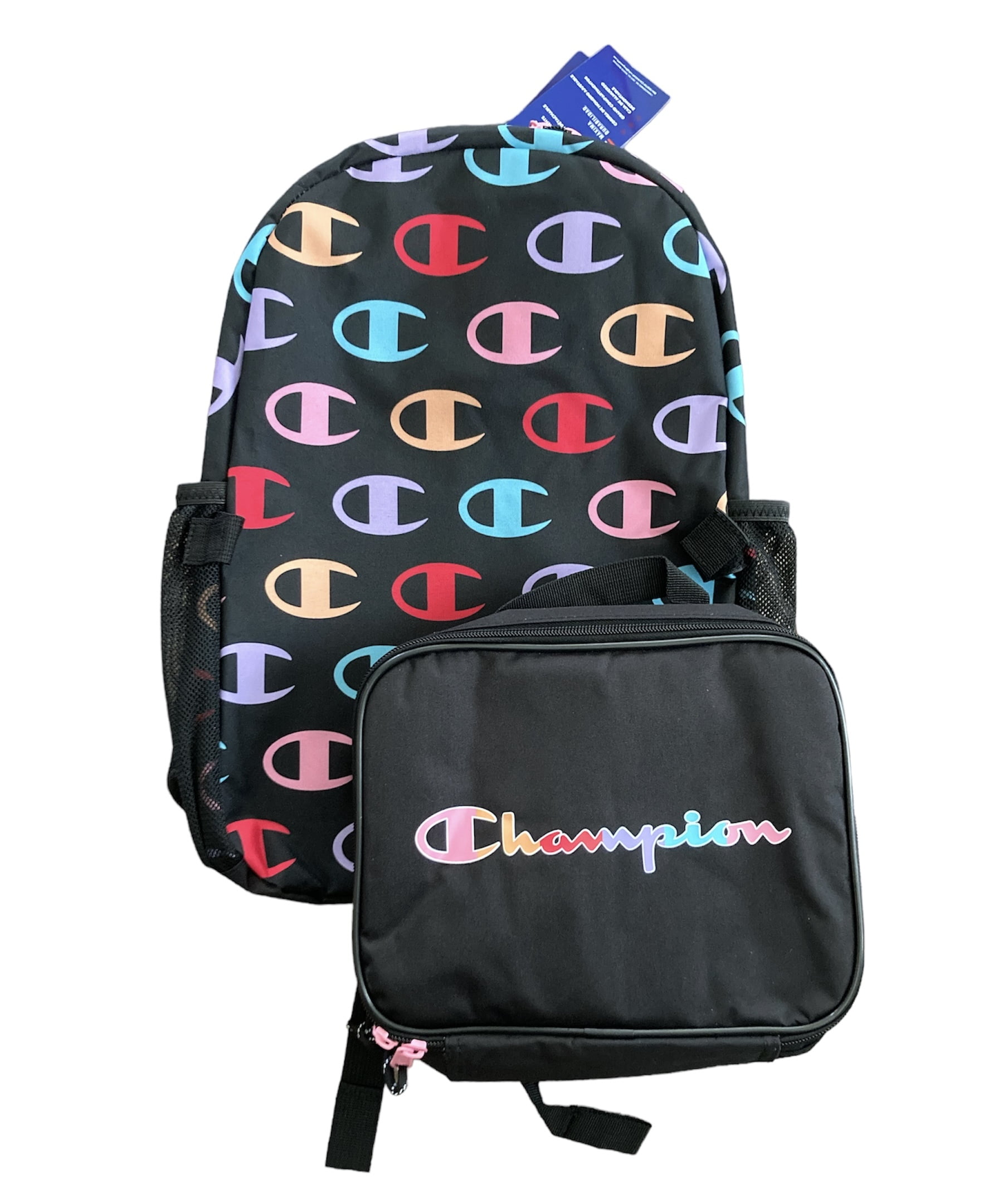 Champion Munch Backpack Lunch Kit Combo Grey Bright One Size Walmart