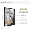 thumbnail image 2 of MCS Trendsetter 18x24 Poster Frame Black High-Gloss, Vertical & Horizontal Wall Hanging Large Picture Frame for Photos, Posters & Art Prints (1-Pack), 2 of 8