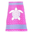 thumbnail image 4 of 101 BEACH Summer Trendy Printed Large Beach Pool Towel - Personalization Available  Pink Turtle, 4 of 4